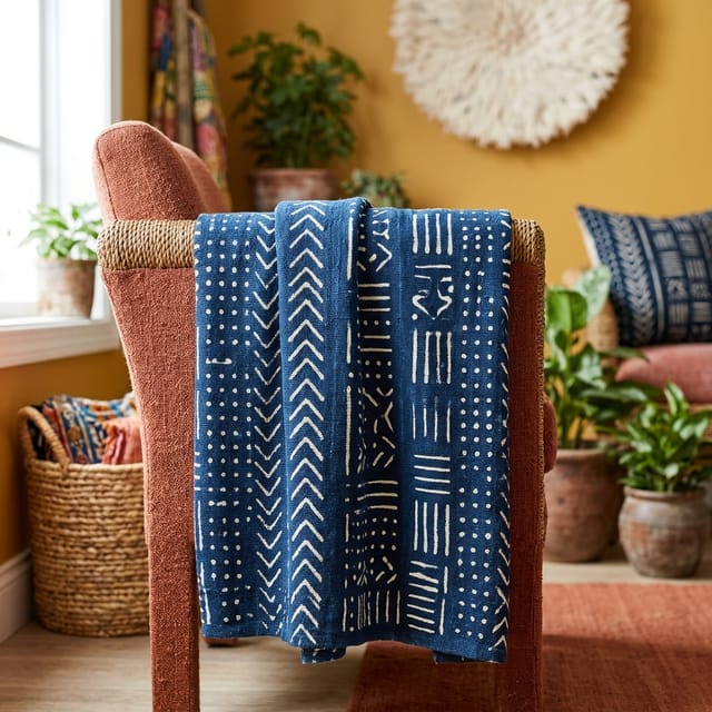 Mudcloth Throw
