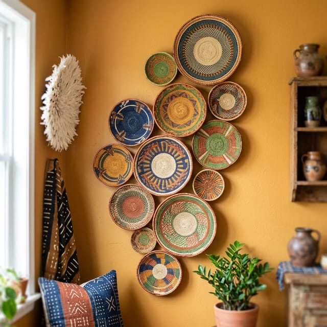 Woven Basket Wall Set