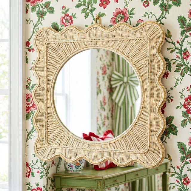Scalloped Wall Mirror