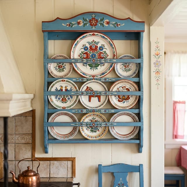 Painted Plate Rack