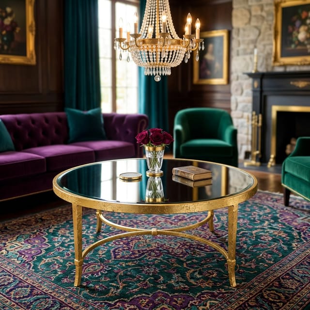 Gold-Leaf Coffee Table