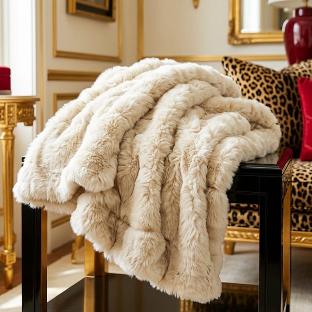 Faux Fur Throw