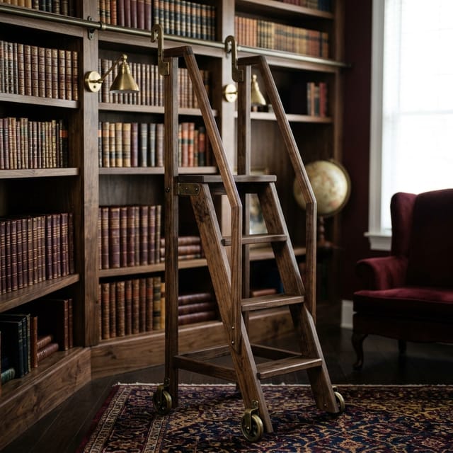 Rolling Library Ladder