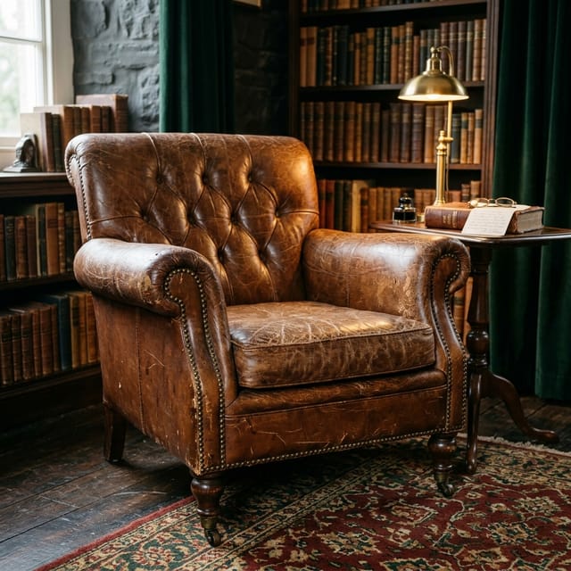 Tobacco Leather Armchair