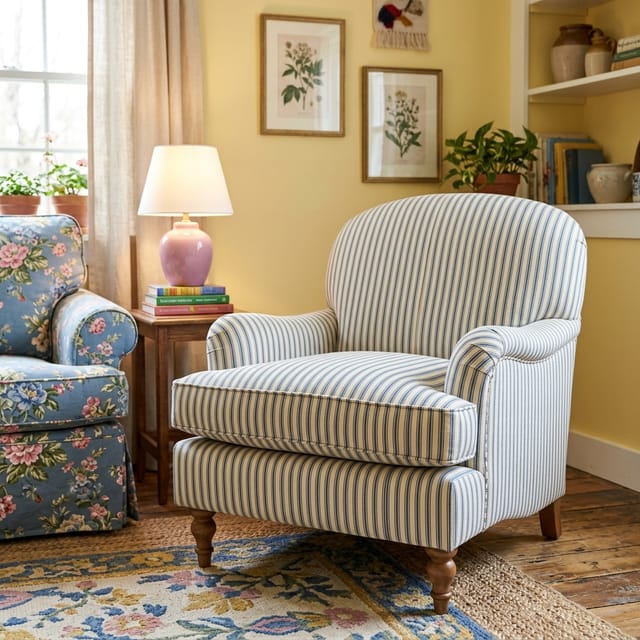 Striped Armchair