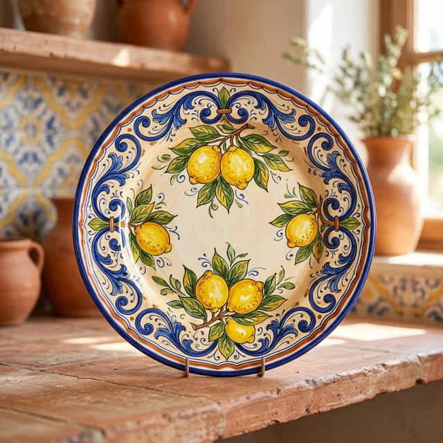 Majolica Lemon Platter