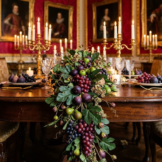 Faux Fig and Grape Garland