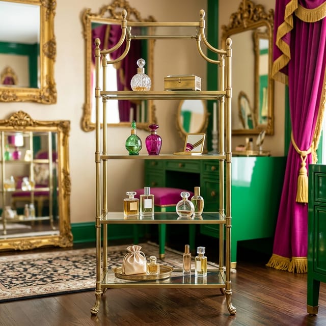 Brass Etagere