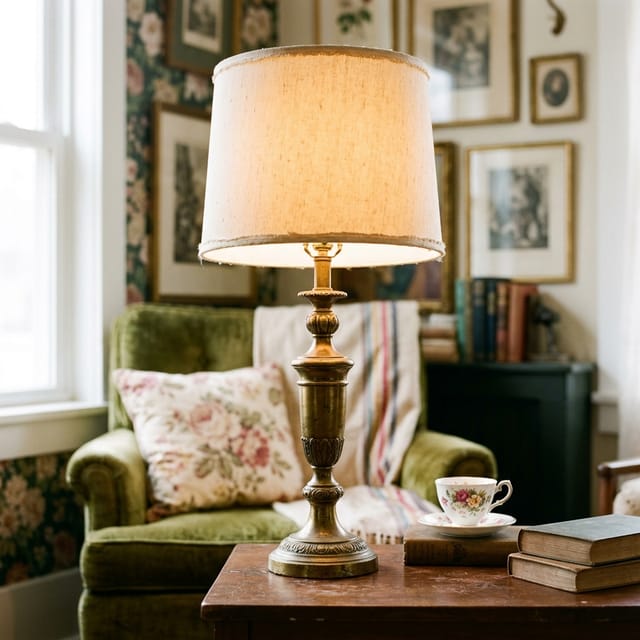Vintage Brass Lamp