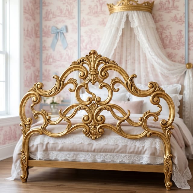 Ornate Gold Headboard