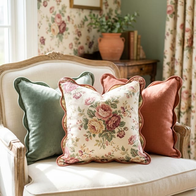Scalloped Throw Pillows