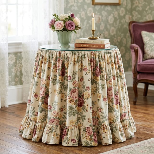 Skirted Accent Table