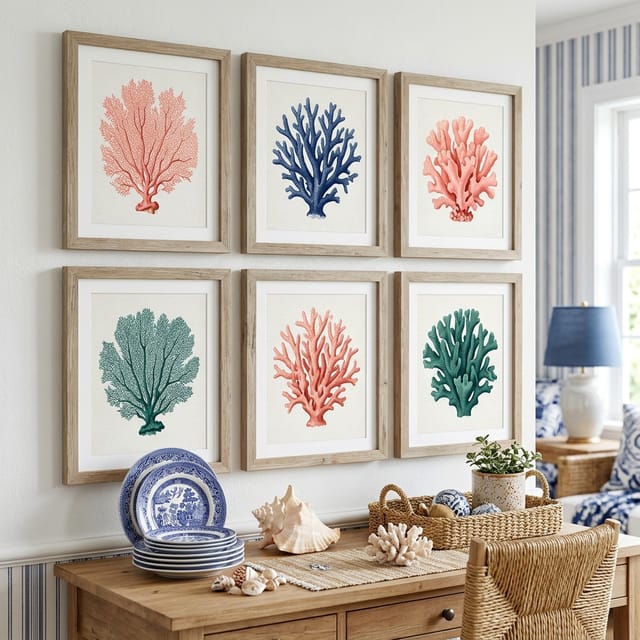 Coral Print Set