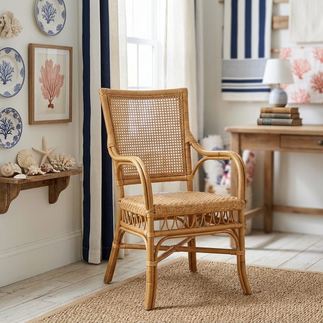 Rattan Desk Chair