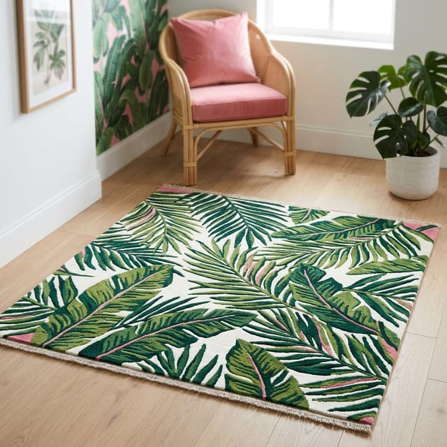 Palm Print Rug