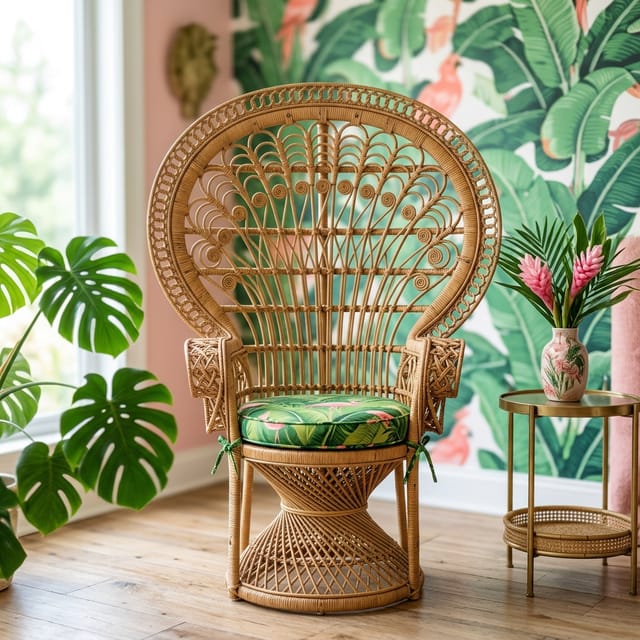 Peacock Rattan Chair