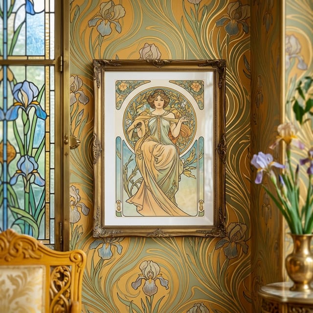 Mucha Style Art Print