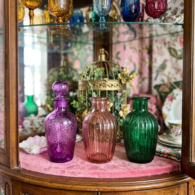 Colored Glass Vases
