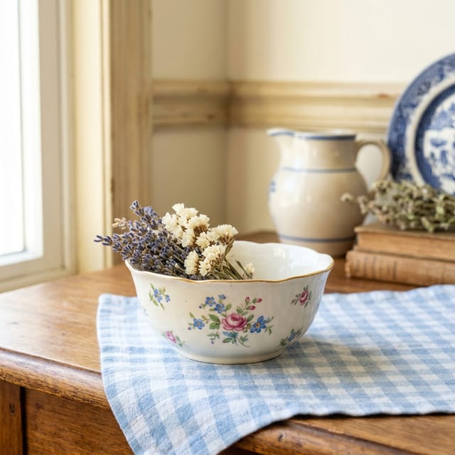 Flowered Porcelain Side Bowls