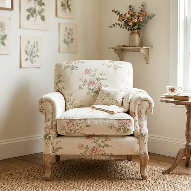 Floral Armchair
