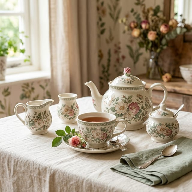 Floral Tea Set