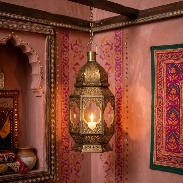 Brass Moroccan Lantern