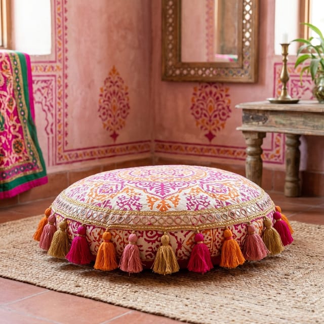 Tasseled Floor Cushions