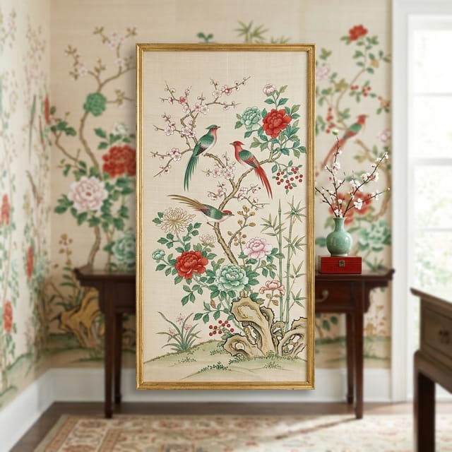 Chinoiserie Panel Art