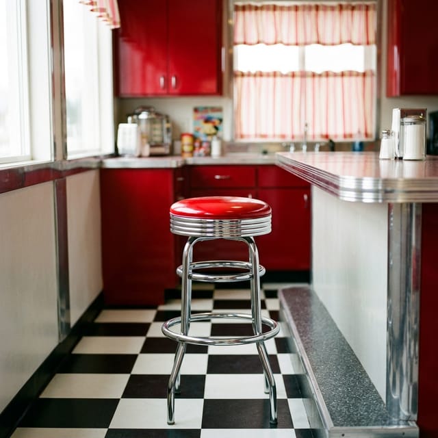 Cherry Red Bar Stools