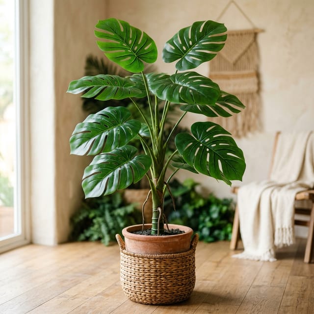 Large Faux Monstera