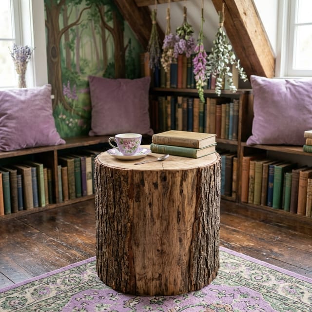 Tree Stump Side Table