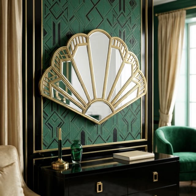 Deco Fan Mirror
