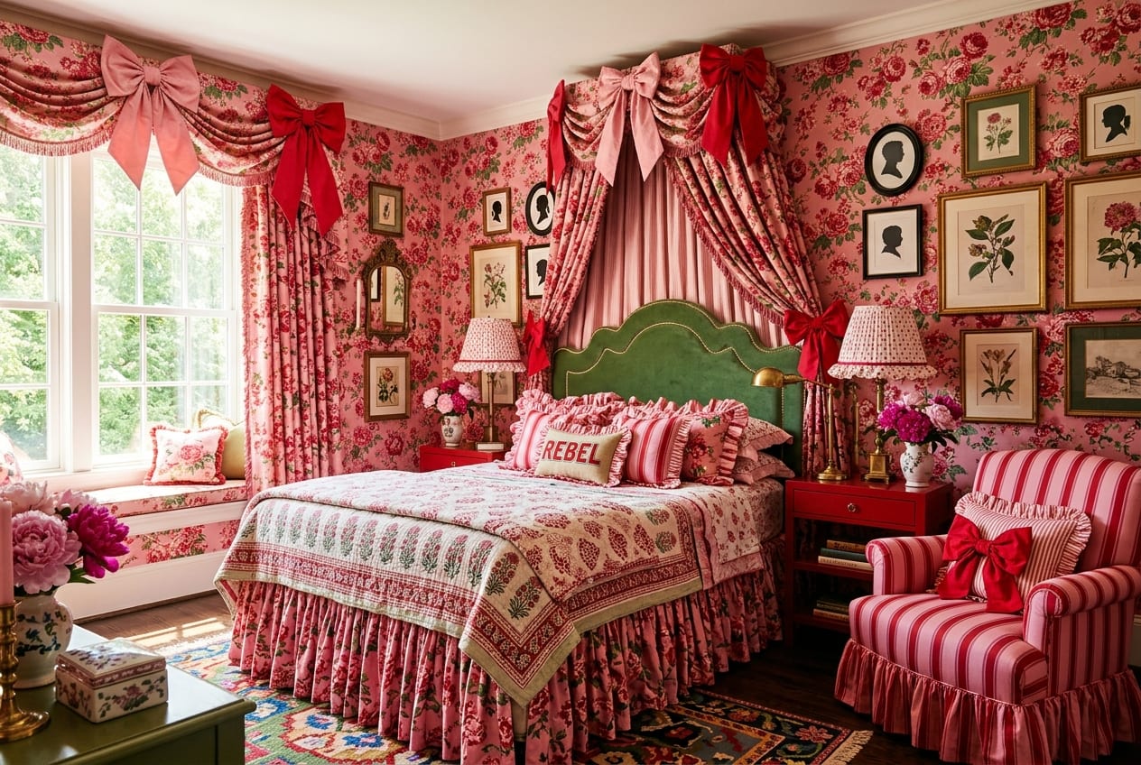 Chintz Bow Bedroom