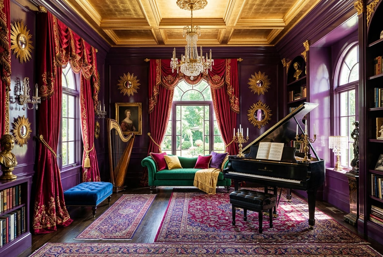 Jewel-Tone Maximalism decor idea
