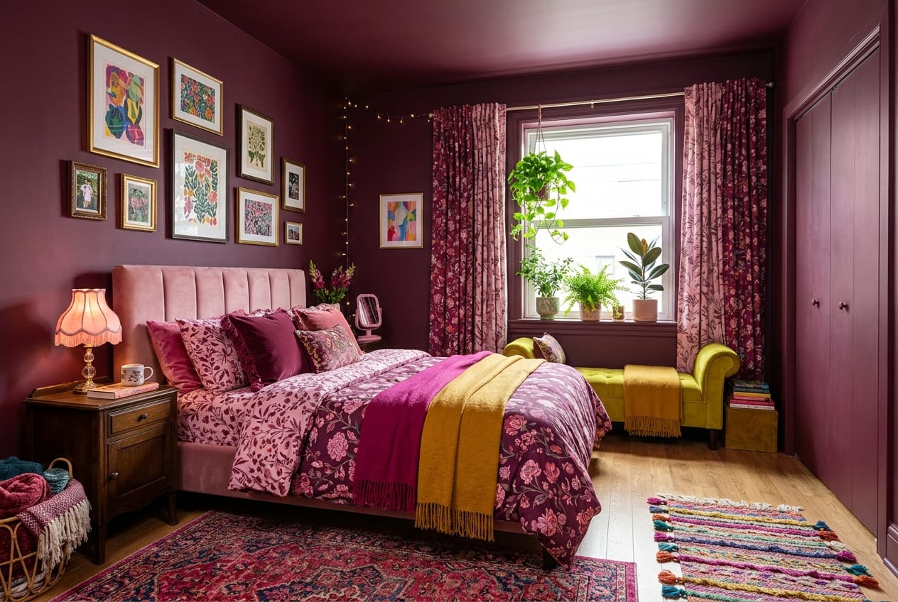 Mulberry Bloom Bedroom